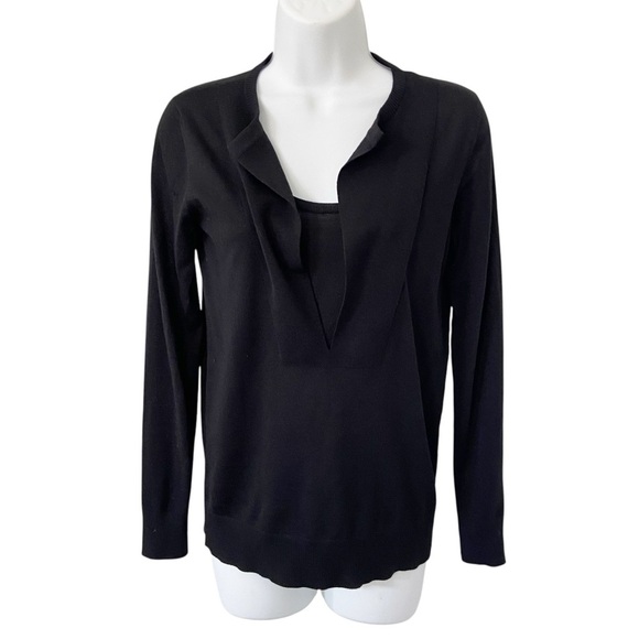 Akris Punto Wool Layered Knit Pullover size US2 - Picture 1 of 8